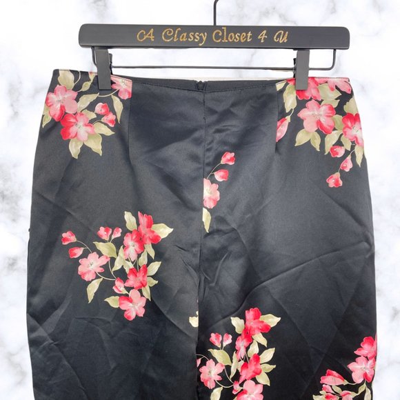 Onyx Nite Wendy Chaitlin Satin Embellished Pants L - Picture 4 of 6